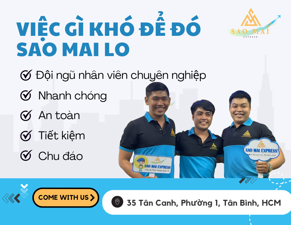 Gửi hàng đi nước ngoài hàng khó có Sao Mai lo